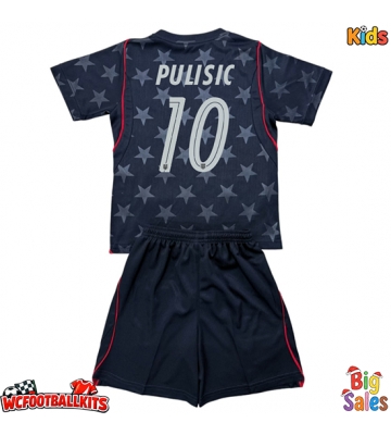 United States Christian Pulisic #10 Replica Away Stadium Kit for Kids World Cup 2026 Short Sleeve (+ pants)